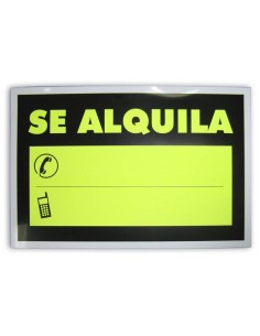 CARTEL 33X50CM SE ALQUILA