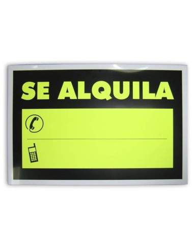 CARTEL 33X50CM SE ALQUILA