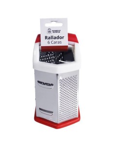 RALLADOR 6 CARAS 19,5X11X13CM BASE GOMA ASA PLASTICO