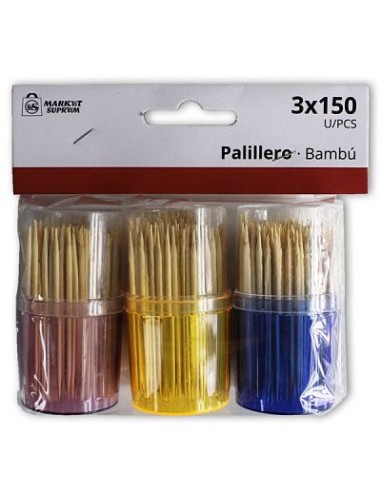 PALILLERO 3X150UDS BAMBU