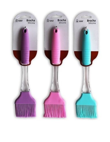 BROCHA 22.5X4CM COCINA SILICONA COLORES STDS