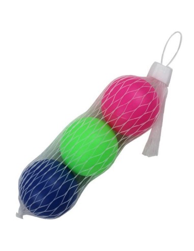 PELOTA PALA 3 UDS COLORES STDS 40MM