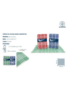 PAÑOS COCINA 50X50 BENNETON