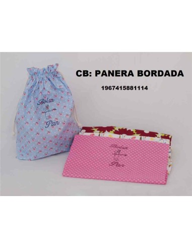BOLSAS DE PAN BORDADA