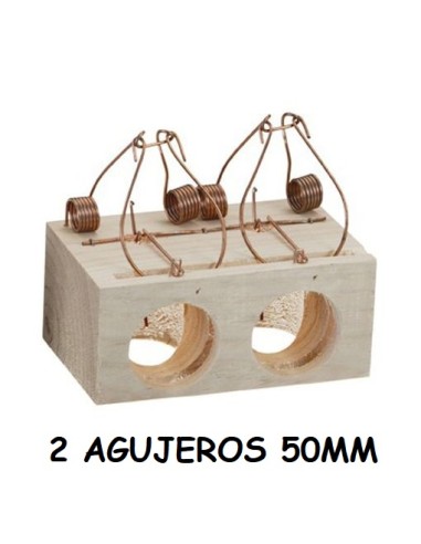 RATONERA 2 AGUJEROS GRANDE 50MM