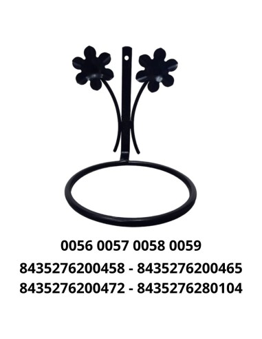 SOPORTE  Nº3 19CM ARO PARED FLOR