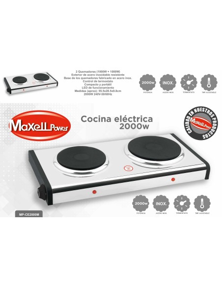 COCINA ELECTRICA 2 FUEGOS MP-CE2000