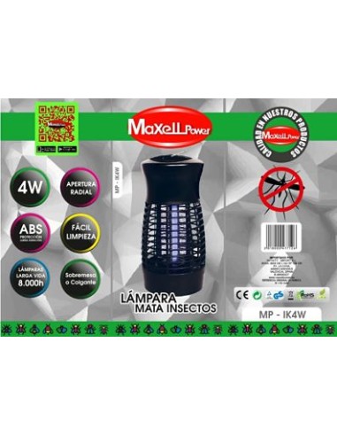 MATA MOSQUITOS 4W ELECTRICO MPIK4W