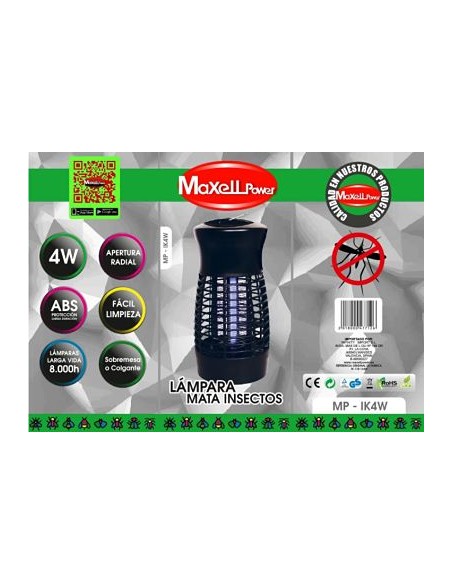 MATA MOSQUITOS 4W ELECTRICO MPIK4W