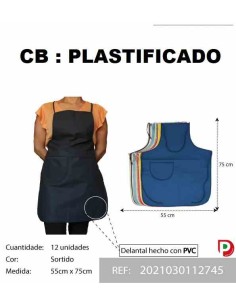 DELANTAL 55X75 SURTIDO PLASTIFICADO
