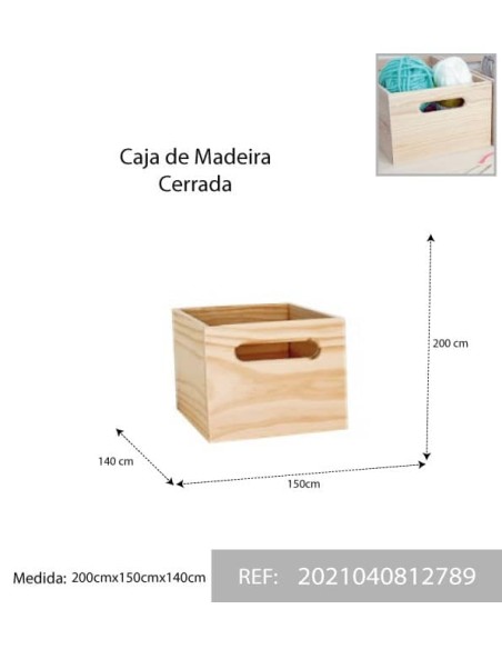 CAJA MADERA 200X150X140