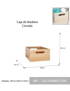 CAJA MADERA 300X200X140