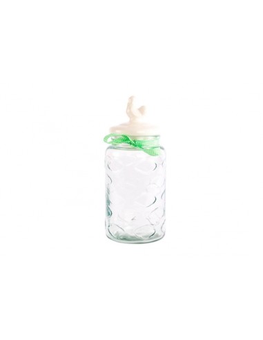 TARRO 4.2L 16.5X37CM CRISTAL CERAMICA  GRABADO