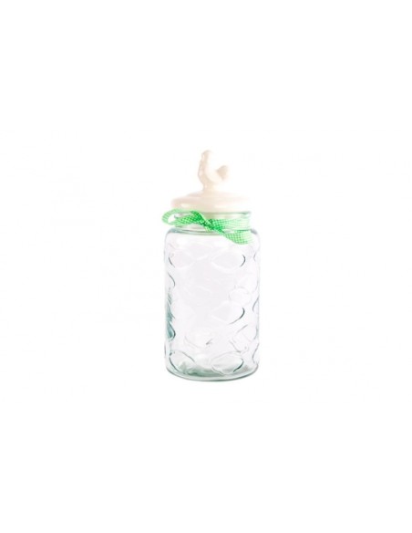 TARRO 4.2L 16.5X37CM CRISTAL CERAMICA  GRABADO