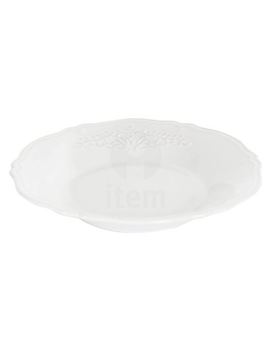 PLATO 21X3CM HONDO PORCELANA CLASICO