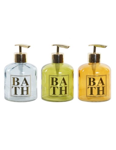 DOSIFICADOR CRISTAL ABS 8X8X14 350 ML. 3 SURT.