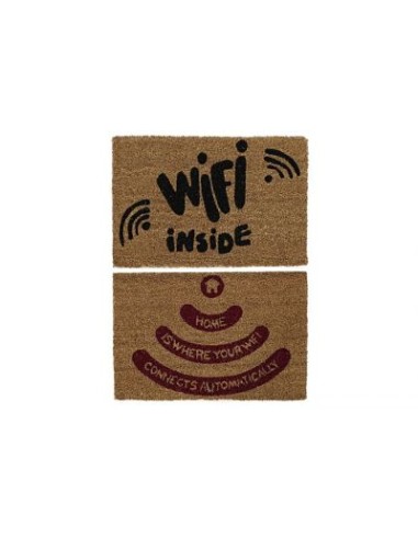 FELPUDO FIBRA COCO PVC 60X40X1,5 WIFI 2 SURT.