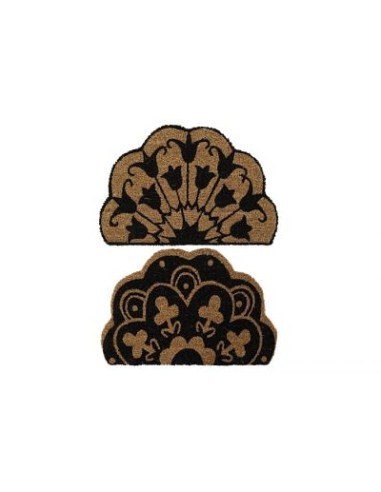 FELPUDO FIBRA COCO PVC 60X40X1,5 FLOR 2 SURT.