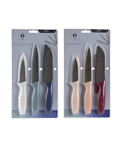 CUCHILLO SET 3 INOX PP 2X0,5X13 2 SURT.
