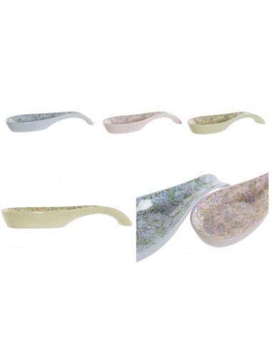 SOPORTE 23X8X3CM CUCHARA DOLOMITE FLORES 3 SURT.