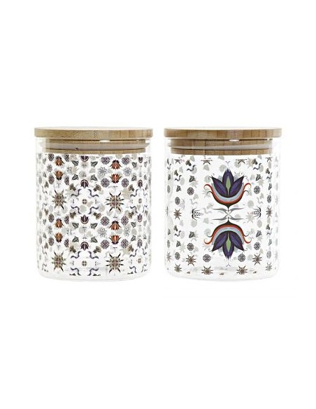 BOTE 10X10X12.5CM 700 ML, AZULEJOS BOROSILICATO