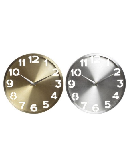 RELOJ 25X4X25CM ALUMINIO CHIC 2 SURT.