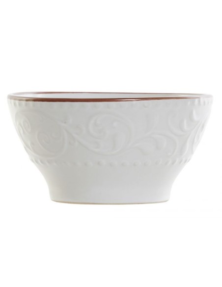 BOL  14.7X14.7X7.7CM GRES RELIEVE BLANCO