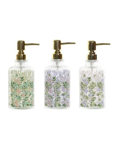 DOSIFICADOR CRISTAL 7,5X7,5X20 390 ML, 3 SURT.