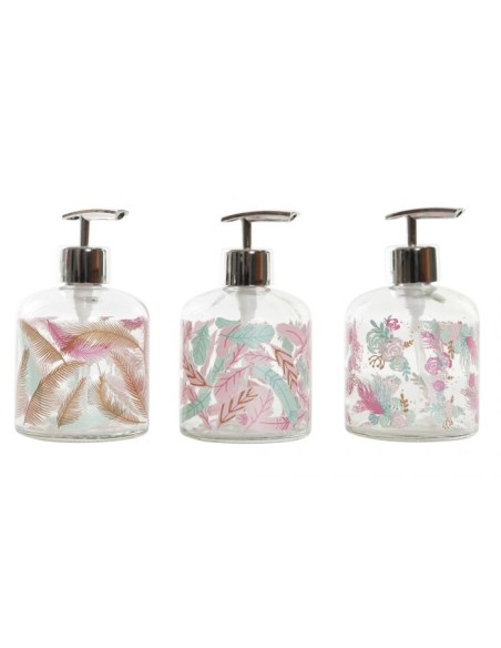 DOSIFICADOR CRISTAL ABS 10X8X14 350ML 3 SURT.