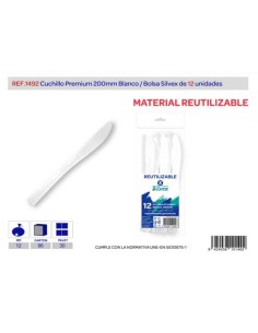 CUCHILLO PREMIUM REUTILIZABLE BLANCO L12