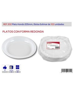 PLATO MED HONDO LOTE DE 100