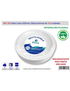 PLATO GRANDE LOTE DE 100 SOLIMAR