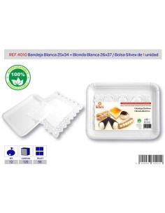 L/1 BANDEJA BL.+ BLONDA 25 X 34 BL.