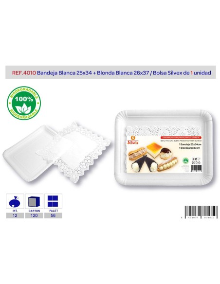 L/1 BANDEJA BL.+ BLONDA 25 X 34 BL.