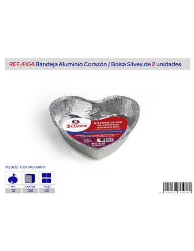 BANDEJA ALUMINIO CORAZON L.2