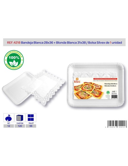 L/1 BANDEJA BL.+ BLONDA 28 X 36 BL.
