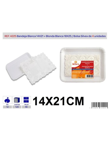 L/4 BANDEJA BL+ BLONDA 14X21 BL