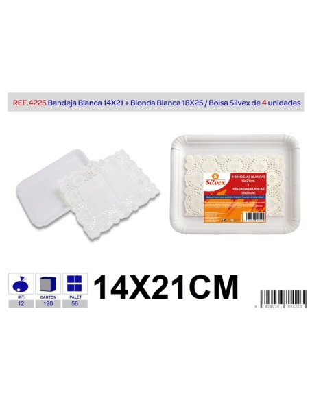 L/4 BANDEJA BL+ BLONDA 14X21 BL