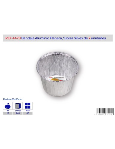 BANDEJA ALUMINIO FLANERA (LOTE 7 U)
