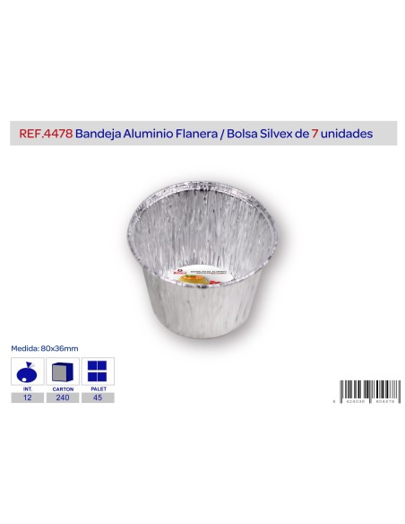 BANDEJA ALUMINIO FLANERA (LOTE 7 U)