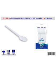 CUCHARILLA POSTRE REUTILIZABLE LOTE DE 20