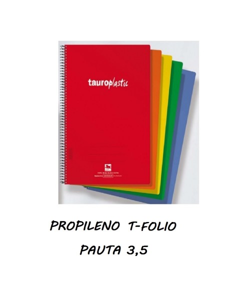 TAURO PLASTIC Fº 80H PAUTA 3.5 POLIPROPILENO