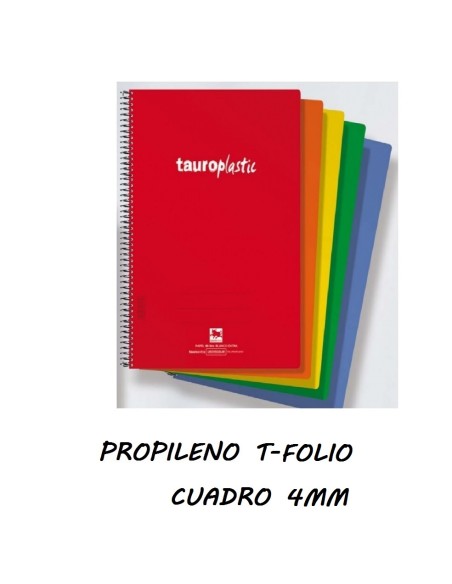 TAURO PLASTIC Fº 80H CUADROS 4MM POLIPROPILENO