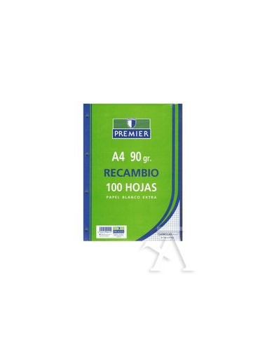 RECAMBIO A4 LISO 100H 4 TAL
