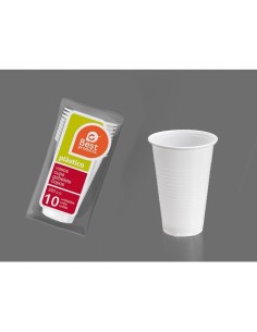 S/10 VASO 220CC BLANCO  PP