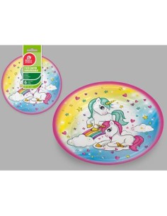 S/6 PLATO LLANO 18CM UNICORNIO