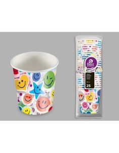 S/25 VASO 200CC CARAS SONRIENTES