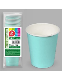 S/24 VASO 200CC CARTON AGUAMARINA