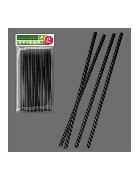 S/25 CAÑA NEGRA CARTÓN 197 X 6 MM