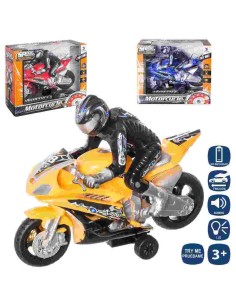 MOTO CARR.FRICCIÓN /C/LUZ Y SON.3/C TRY- 21 CM